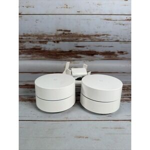 Google Nest Wifi AC-1304 Bundle 2-Pack Mesh Router White Only 1 Power Cord